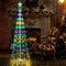 6FT Multicolor LED Animated Outdoor Christmas Tree Lightshow Decorations